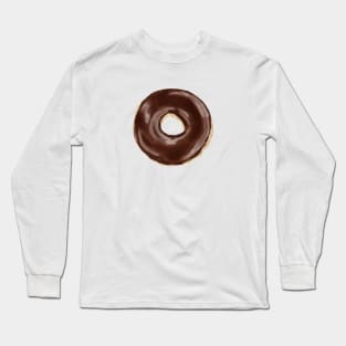 Chocolate-Glazed Donut Long Sleeve T-Shirt